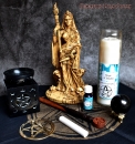 Hexenshop Dark Phönix Magic of Brighid Ritual Glaskerzen Set Schutz bei Ritualen